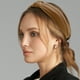 thumbnail image 3 of Diadema de Nudo de Algodón Texturizado Único para Mujeres, Banda Suave para el Cabello, Altura de 1.3 Pulgadas, Caqui, 3 of 7