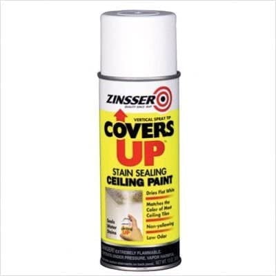 Zinsser 647-3688 Covers Up White Flat Ceiling Paint, 13 oz