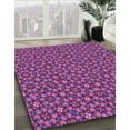 thumbnail image 2 of Ahgly Company Indoor Round Patterned Burnt Pink Area Rugs, 5' Round, 2 of 6