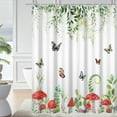 thumbnail image 6 of Pbobriich Floral Polyester Rustic/Lodge Shower Curtain, 72" x 72", Washable, 6 of 6