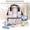 thumbnail image 2 of Ratiio Aerial Yoga for Unicorn Mummy Backpack - Waterproof Twill Canvas, Large Capacity Diaper Bag with Multiple Pockets and Adjustable Straps, 2 of 5