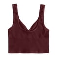 thumbnail image 4 of Tank Tops for Women Camisole Ribbed Athletic Racerback Lightweight Wicking Activewear Going Out Cami Top, 4 of 5