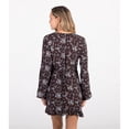 thumbnail image 2 of Hurley Womens Long Sleeve Wrap Dress, blkfl, XS, 2 of 2