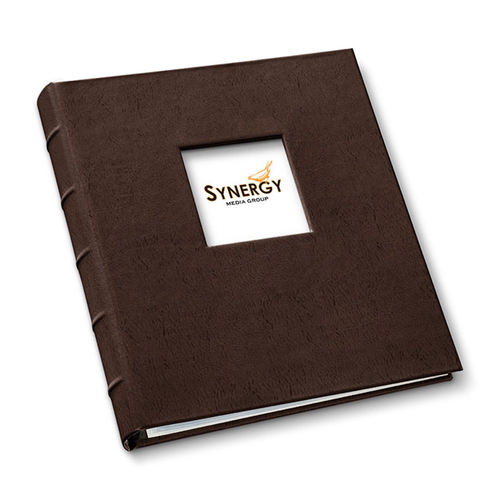 Leather 1.25" Presentation Binder With Window by Gallery Leather