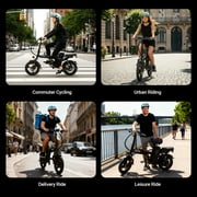 Inlife 14 Folding Electric Bike 15AH Battery Ebike 900W Electric Folding Bicycle 35 Miles Range
