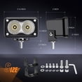 thumbnail image 2 of Luz de inundación LED Nilight para motocicleta, 3 pulgadas, 1160 LM, 2 unidades, 2 of 9