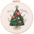 thumbnail image 1 of GHSDFBB Christmas Embroidery kit with Patterns and Instructions for Beginners Cross Stitch Kits for Adults, Including Plastic Embroidery Rings, Colored Threads and Needles Tools and Instructions, 1 of 7