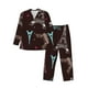 thumbnail image 1 of Balery Eiffel Tower Pijama para Hombre de Dos Piezas con Manga Larga, Conjunto de Dormir y Descanso Suave con Bolsillos-Medium, 1 of 7