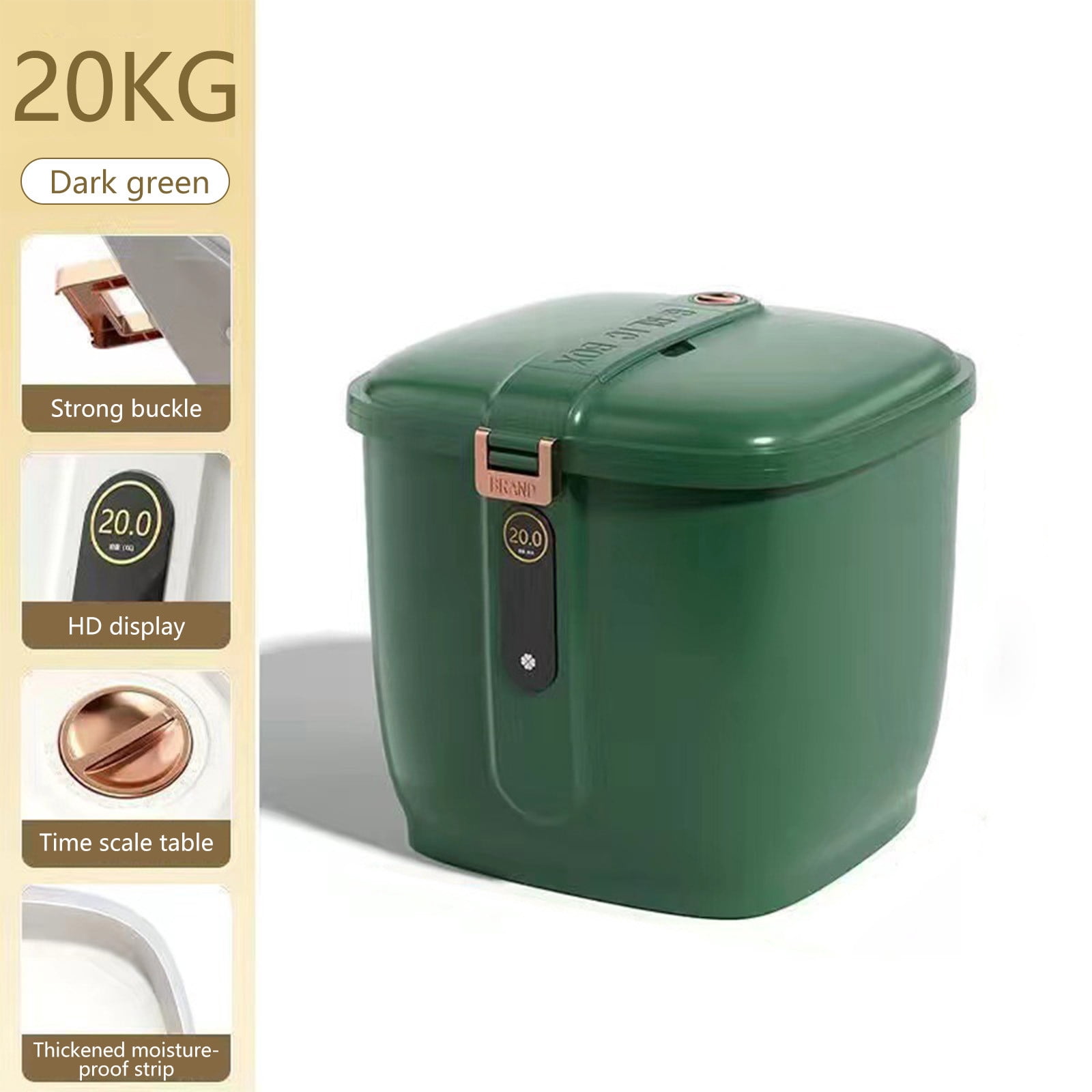 SHENGXINY Rice Container On Clearance 20KG Green