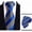 WU01, variant on Classic Silk Tie for Men Woven Jacquard Extra Long Necktie Big and Tall Business Wedding Formal Party Stripe Pattern