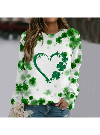 Life Is Good Women's Celtic Clover Heart Simply True Fleece Hoodie Long Sleeve in Spearmint Green Size Medium | Wash Before Wearing