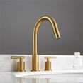 thumbnail image 3 of Pemberly Row Widespread Brushed Gold Bathroom Basin Sink Faucet, 3 of 8