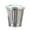 Silver, variant on UDIYO Galvanized Trash Can with Lid Mini Desktop Wastebasket Metal Garbage Bin Pen Holder Flowerpot Metal Utility Pail Small Buckets Organizer Kitchen Countertop Trash Containers