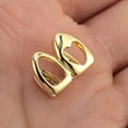 thumbnail image 6 of Unique Bargains 1 Pc Fake Grills Hip Hop Hollowout Heart Teeth Grillz Gold Tone, 6 of 6