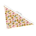 thumbnail image 3 of Naloa Hamburger Pizza Coke Dog Bandanas 1PC Washable Triangle Dog Scarfs Premium Durable Fabric, for Small Medium Large Dogs and Cats, 3 of 6