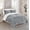 Gray, variant on Pleated Sherpa Comforter Set, King/California King, Gray, 10-Piece