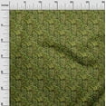 thumbnail image 3 of oneOone Cotton Cambric Olive Green Fabric Floral Quilting Supplies Print Sewing Fabric By The Yard 56 Inch Wide, 3 of 4