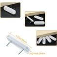 thumbnail image 2 of 30 Pieces Bed Skirt Pins Bed Skirt Holding Pins Bed Skirt Pins or Holders Furniture Chair Leg Pins Nails Holding Pins Plastic Head Double Pins for Upholstery, Slipcovers and Bedskirts, 2 of 5