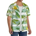 thumbnail image 4 of Sigee Lemon Print Men's Shirts Casual Button Down Short Sleeve Summer Beach Shirt Hawaiian Vacation Shirts Tee Shirt-XX-Large, 4 of 7