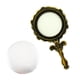 thumbnail image 4 of Espejo cosmético plegable, espejo compacto de diseño vintage, espejo de mano duradero de diseño vintage para salón de viajes, hombres, niñas y mujeres Bronce, 4 of 8