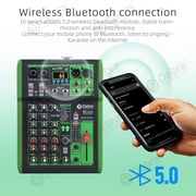 D Debra DI-UX Series Professional Portable Recording Mixer Audio with 99 DSP Digital Effects and USB for DJ Mixer Console Karaoke Home Recording Studio (DI-4UX 4 channels)