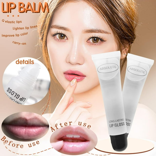 Transparent hose colorless Moisturizing Lip Oil Lip Gloss cracking 18ML US