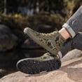 thumbnail image 6 of Willtoo Mens Camo Canvas High‑Top Boots Casual Lace‑Up Outdoor Hiking Sneakers Non‑Slip Lightweight Durable Shoes for Field Activities, 6 of 6