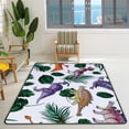 thumbnail image 2 of Crawling Indoor Carpet Play Mat Tropical Green Leaf Dinosaur for Living Room Bedroom Educational Nursery Floor Mat Area Rug 60x39inch Carpet Runner, 2 of 6