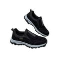 thumbnail image 1 of Innerwin Mens Casual Shoe Non-Slip Loafers Round Toe Lightweight Canvas Sneaker Flats Driving Black 10, 1 of 6