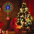 thumbnail image 4 of Qocolhg Christmas Decorations Outdoor Indoor, Christmas Disc Fireworksing Lights Strings Decorative Lights Indoor Hanging Decorations Christmas Tree Bells Battery, On Sale Clearance!, 4 of 6