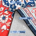 thumbnail image 5 of Homore Antique Floral Faux Wool Area Rug, 6' x 9', Red Blue, 5 of 8