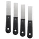 thumbnail image 1 of Raspador de masilla de acero inoxidable de 1" con mango negro Uxcell 4Pcs, 1 of 5