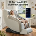 thumbnail image 4 of Upgo 4D Massage Chair Full Body, Zero Gravity Massage Chair with Heat and Foot Massage with Airbags, Kneading, Bluetooth, LCD Touch Control - Beige, 4 of 10