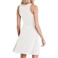 thumbnail image 4 of Sleeveless Solid Color Women Ribbed Mini Knit Tank Dress, 4 of 6