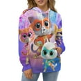 thumbnail image 5 of Super Kitties Sweatshirts Casual Pullover Hoodie Jacket Unisex Hooded Activewear 3D Printed Long Sleeve Sweater with Pocket XL, 5 of 8