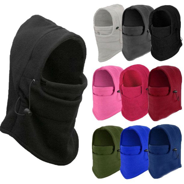 Winter hat Fleece WINTER KIDS THERMAL FLEECE 6 IN 1 HAT Warm Mask Pure Color