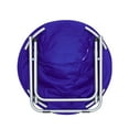 thumbnail image 6 of Urban Shop Super Soft Faux Fur Saucer Chair with Folding Metal Frame, Navy, 29"X32"X22", 6 of 8