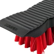 Libman High Power Scrub Brush 7.5-inch Long Red Fibers and Black Handle