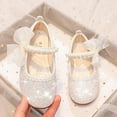 thumbnail image 6 of Huowey Baby Girls Sandals Shoes Fashion Simple Cute Versatile Pearl Bow Decoration Flat Bottom Hook Loop Comfortable Shoes Versatile Footwear, 9.5-10 Years, 6 of 9