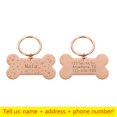 thumbnail image 1 of Personalized Collar Pet ID Tag Engraved Pet ID Name for Cat Puppy Dog Tag Pendant Keyring Bone Tag Pet Accessories Dropshipping qym unisex, 1 of 2