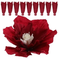 WORGEOUS 10Pcs Artificial Paper Flowers Ornament Simulation Three-dimensional Flowers Decorative Flower