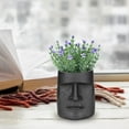 thumbnail image 5 of KONTONTY Retro Desktop Ornaments Black Resin Decorative Flower Pot for Lovers 1Pcs, 5 of 8