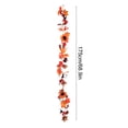 thumbnail image 4 of Kdkad Fall Thanksgiving Halloween Artificial Maple Leaf Garland Pumpkin Sunflower Berry Season Hanging Garland For Home Front Door Fireplace Decor, 4 of 7