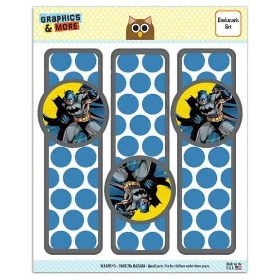 Batman Character Set of 3 Glossy Laminated Bookmarks