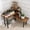 Rustic Brown, With Hooks, variant on Kitchen Countertop Organizer - 3 Tier Corner Shelf, Bathroom Counter Organizer, Spice Rack, Coffee Bar, Over Sink, Rustic Brown