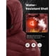 thumbnail image 5 of Chaqueta TBMPOY para hombre, ligera, acolchada, con capucha, color rojo vino, talla M, 5 of 7