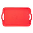 thumbnail image 1 of Brybelly KCAF-403 Textured Cafeteria Tray with Handles, Red - Small, 1 of 3