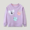 thumbnail image 2 of UAYOTSE Toddler Girl Boy Sweatshirts Easter Crewneck Long Sleeve Pullover Cotton Graphic Top Sweater Shirts,3 Years Purple, 2 of 9