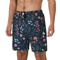 thumbnail image 2 of Balery Colorful Flowers Mens Swim Trunks Swim Shorts for Men Quick Dry Inseam Beach Shorts with Compression Liner Pocket-XX-Large, 2 of 9