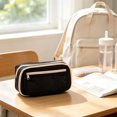 thumbnail image 5 of IPEWLEX Large Capacity Zipper Pencil Case, Versatile Multi-functional Organizer Pouch for Makeup & Electronics, Lightweight Portable Storage Bag Ideal for Office, Travel, and Daily Work, 5 of 5